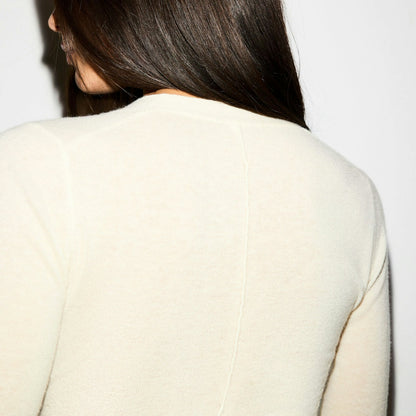 Skims Featherweight Cashmere Cardigan Egret