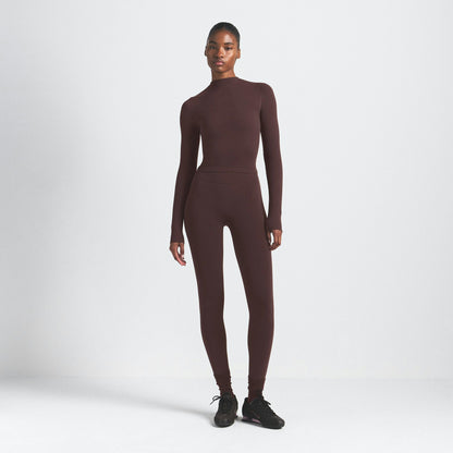 Skims Nikeskims Vintage Seamless Mock Neck Crop Top Phoenix