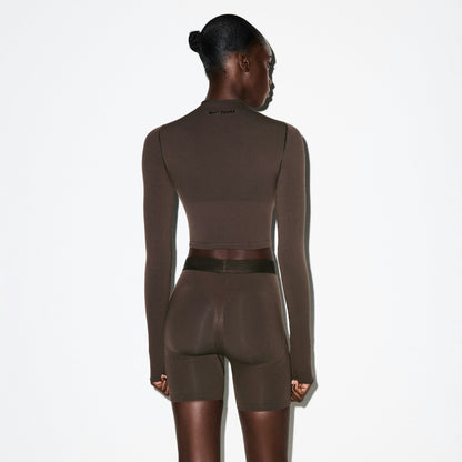 Skims Nikeskims Vintage Seamless Mock Neck Crop Top Phoenix