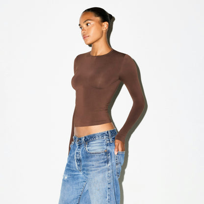 SOFT SMOOTHING SEAMLESS LONG SLEEVE T-SHIRT