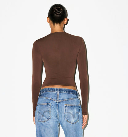 SOFT SMOOTHING SEAMLESS LONG SLEEVE T-SHIRT