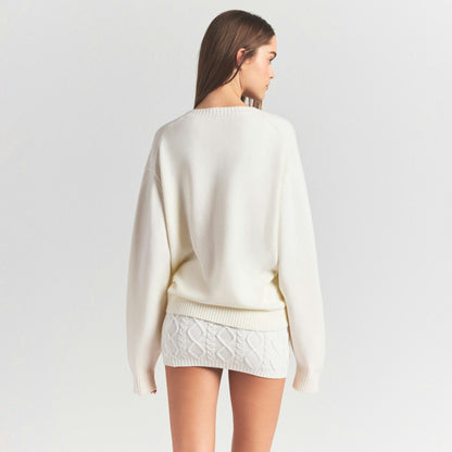 Skims Sweater Knits Pullover V Neck Ivory