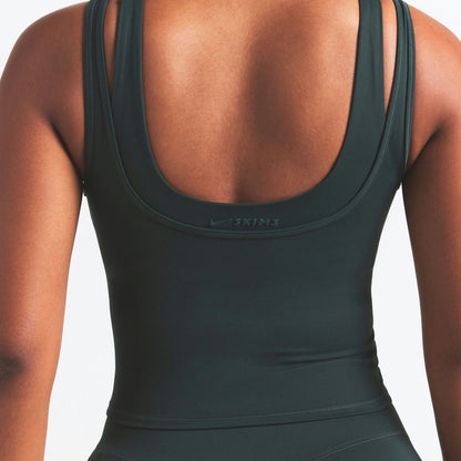 Skims Nikeskims Matte Double Strap Scoop Tank Dark Teal