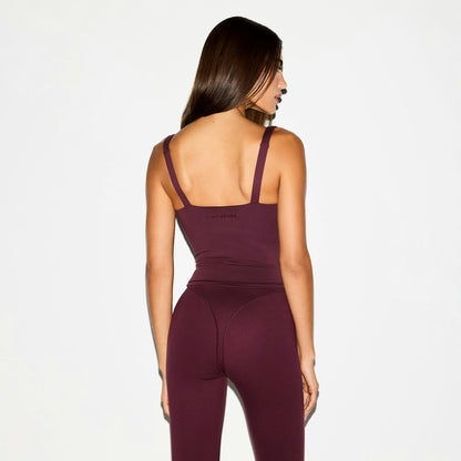 Skims Nikeskims Matte Square Neck Tank Currant