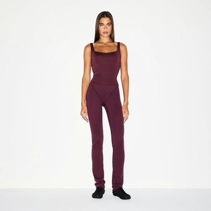 Skims Nikeskims Matte Square Neck Tank Currant