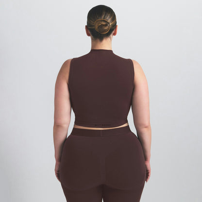 Skims Nikeskims Vintage Seamless Mock Neck Bra Top Phoenix