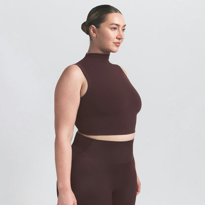 Skims Nikeskims Vintage Seamless Mock Neck Bra Top Phoenix