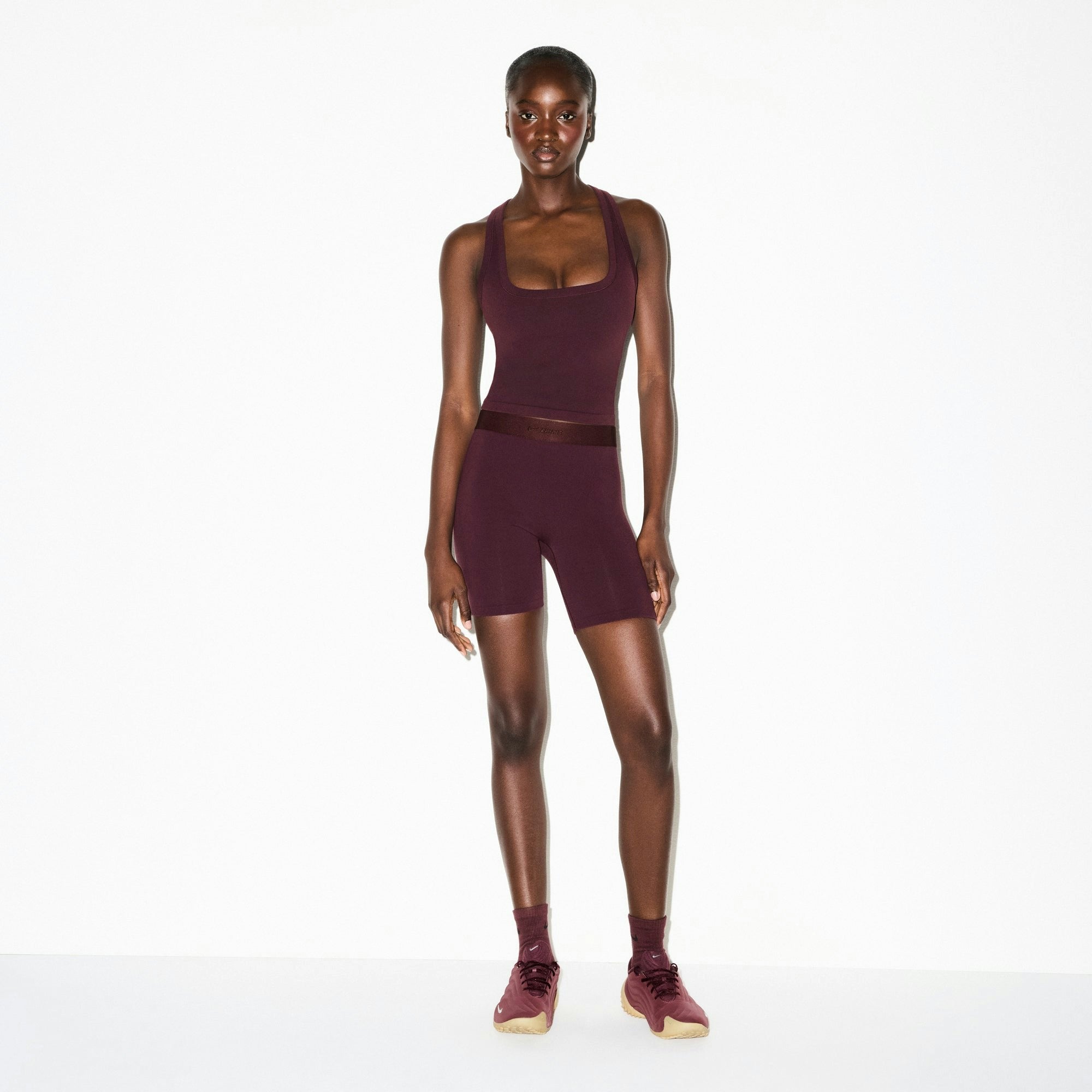 Skims Nikeskims Vintage Seamless Racer Back Tank Currant