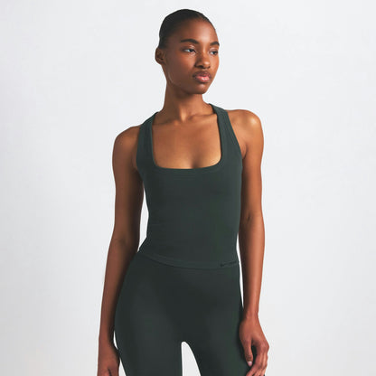 Skims Nikeskims Vintage Seamless Racer Back Tank Dark Teal