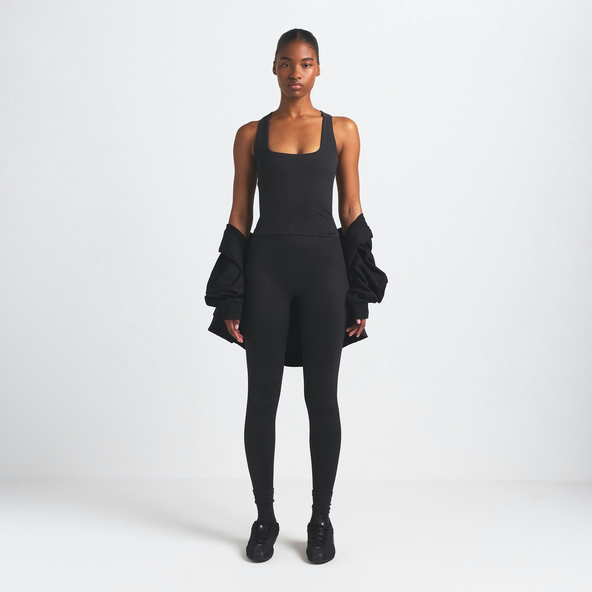Skims Nikeskims Vintage Seamless Racer Back Tank Obsidian
