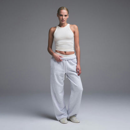 Skims Cotton Jersey Crew Neck Tank Marble