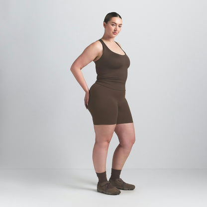 Skims Nikeskims Matte Racer Back Tank Dark Sepia