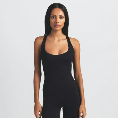 Skims Nikeskims Matte Racer Back Tank Obsidian