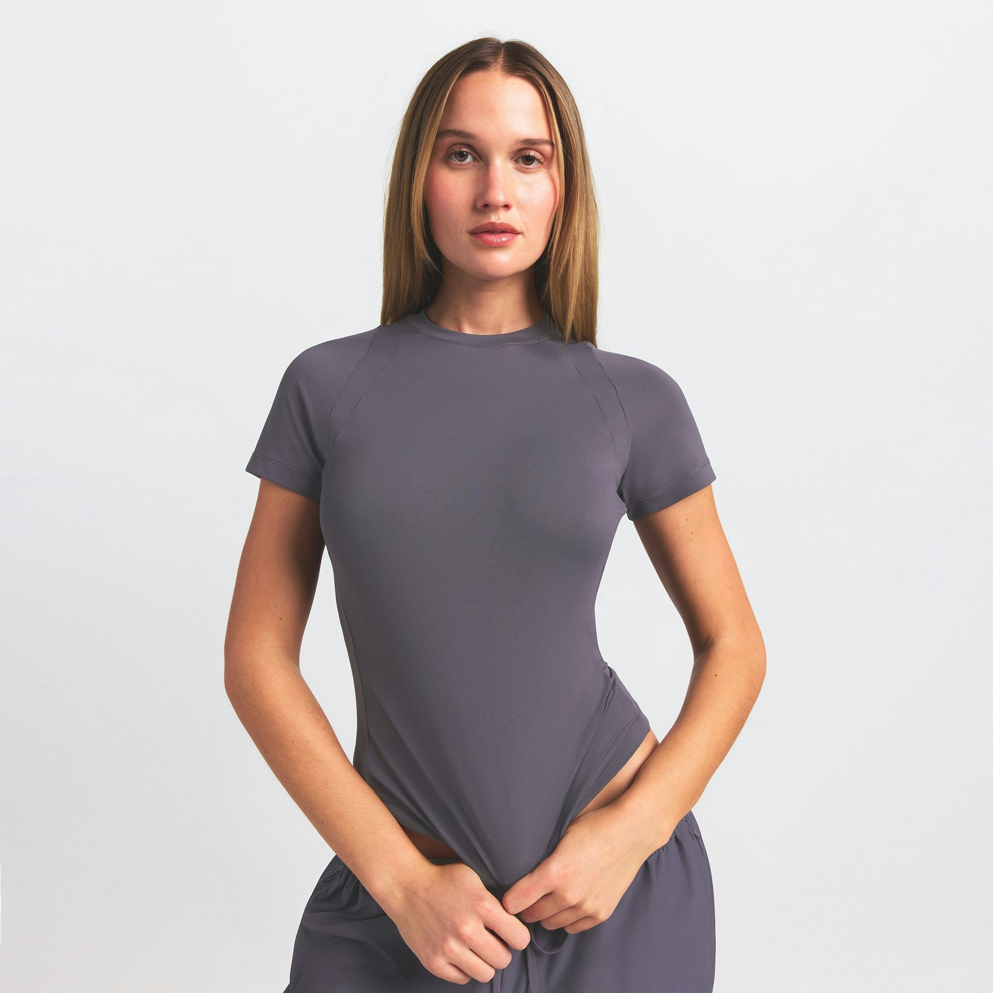 Skims Nikeskims Airy Baby Tee Raven