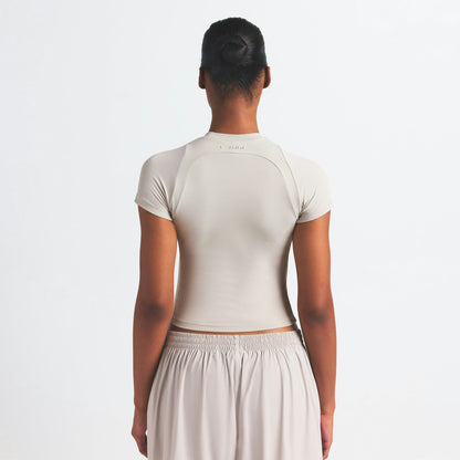 Skims Nikeskims Airy Baby Tee Stone