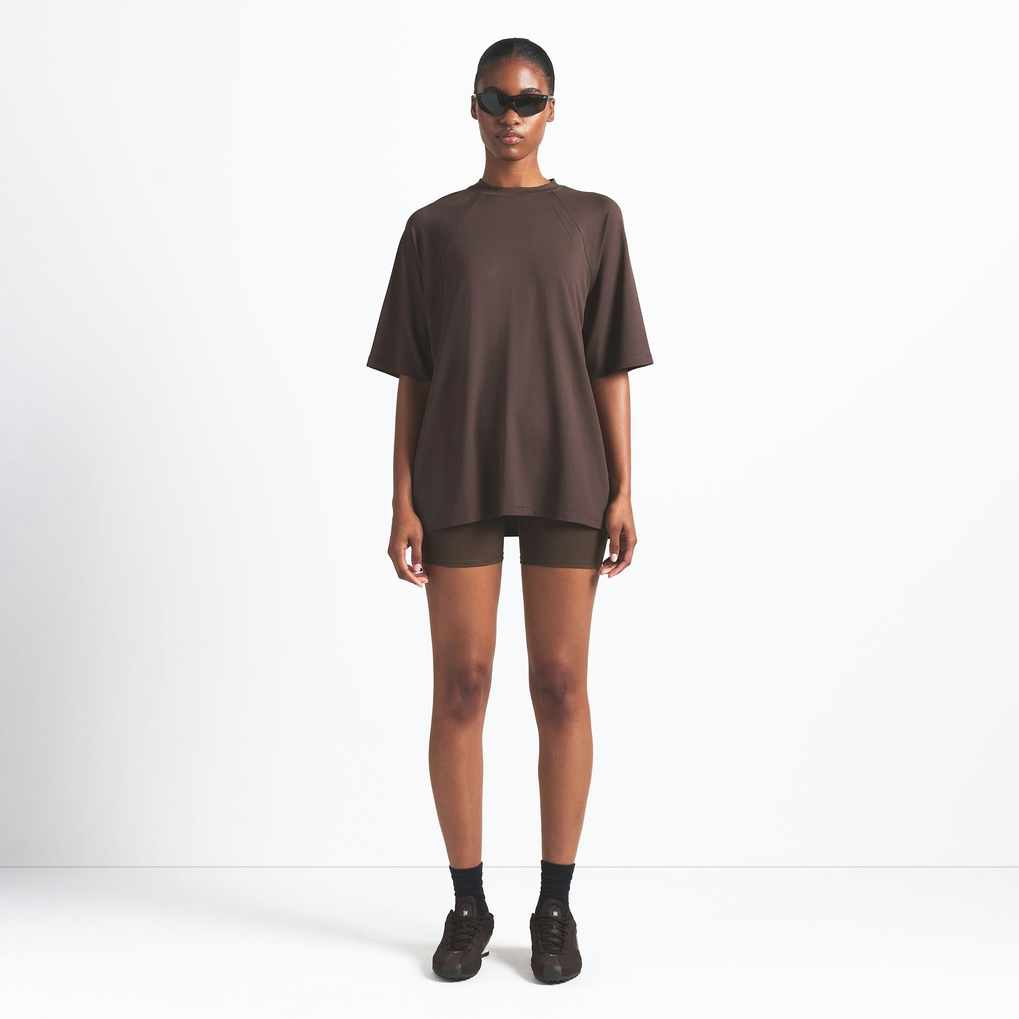 Skims Nikeskims Airy Oversized Tee Dark Sepia