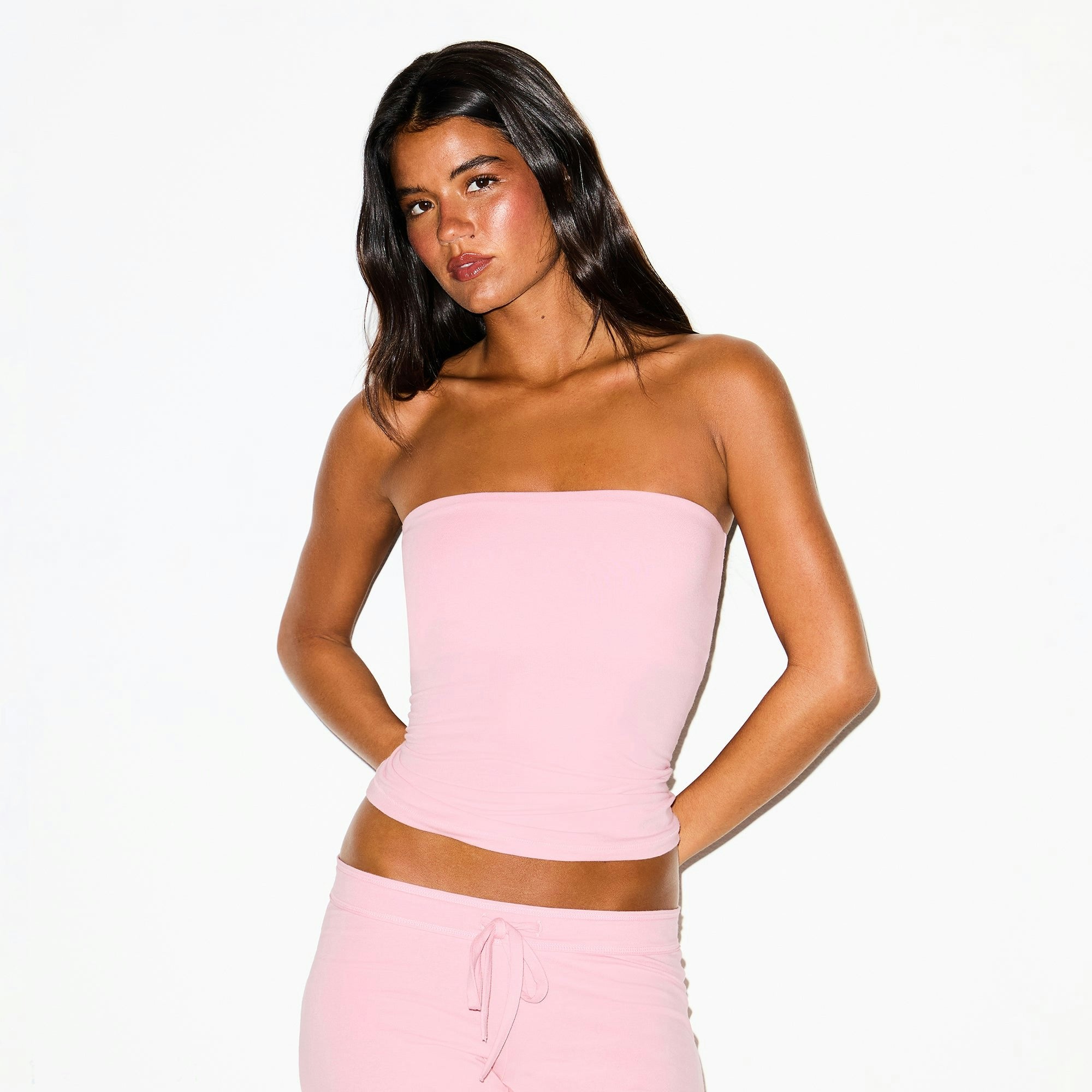COTTON JERSEY TUBE TOP