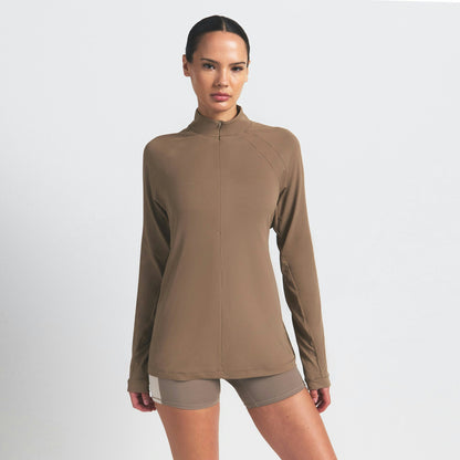Skims Nikeskims Airy Long Sleeve Half Zip Myrrh