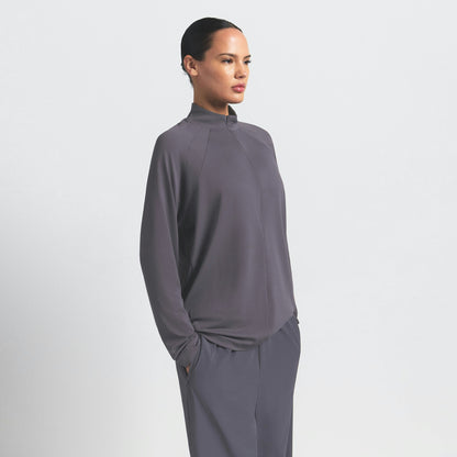 Skims Nikeskims Airy Long Sleeve Half Zip Raven