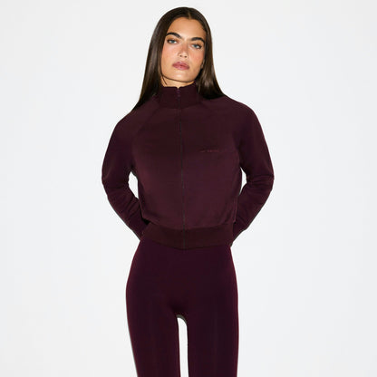 Skims Nikeskims Matte Tricot Track Jacket Currant