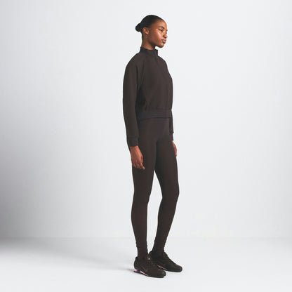 Skims Nikeskims Matte Tricot Track Jacket Dark Roast