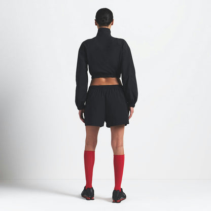 Skims Nikeskims Woven Nylon Crop Jacket Obsidian