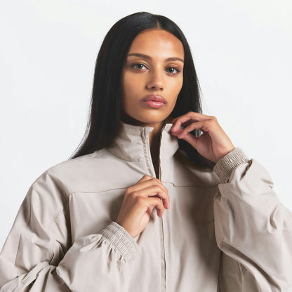 Skims Nikeskims Woven Nylon Oversized Track Jacket Stone