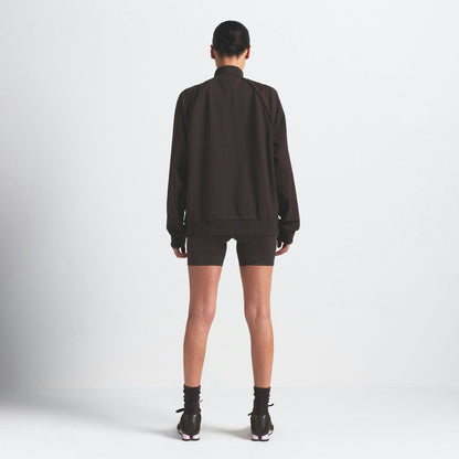 Skims Nikeskims Matte Tricot Oversized Track Jacket Dark Roast
