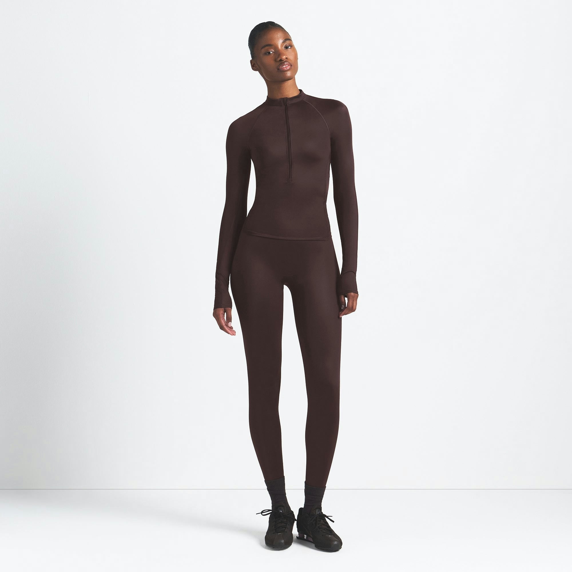 Skims Nikeskims Shine Long Sleeve Half Zip Phoenix