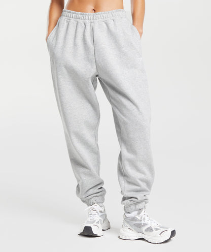 Women's Gymshark Training Fleece Joggers Light Grey Core Marl