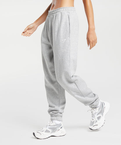 Women's Gymshark Training Fleece Joggers Light Grey Core Marl