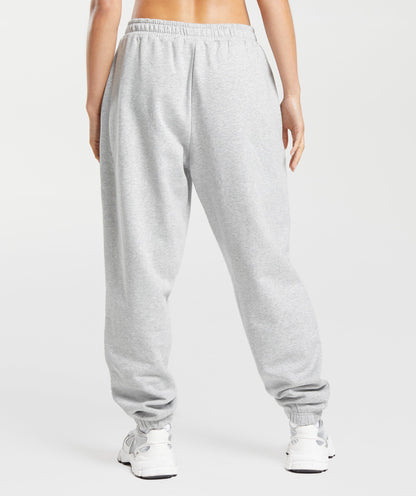 Women's Gymshark Training Fleece Joggers Light Grey Core Marl