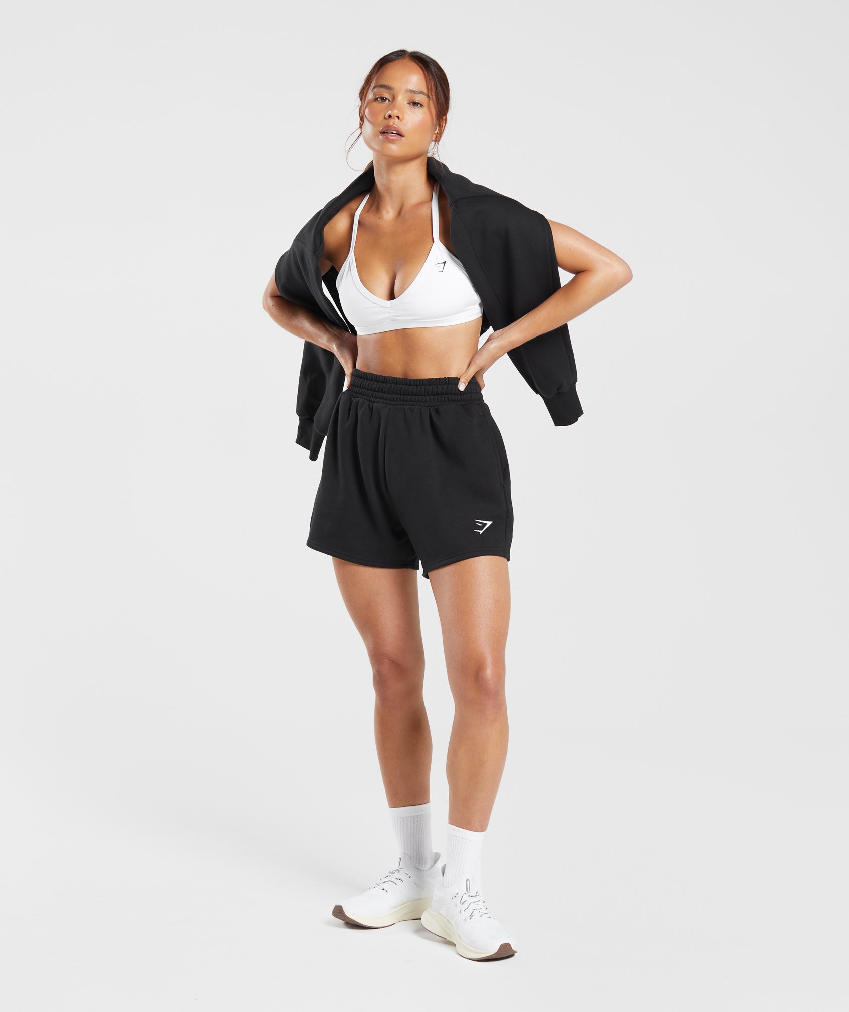 Women's Gymshark Training Fleece Shorts Black
