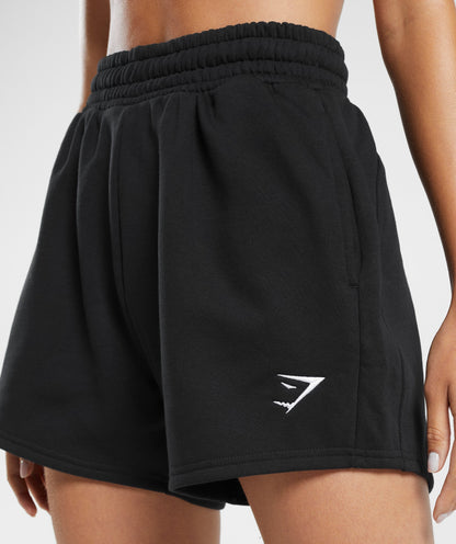 Women's Gymshark Training Fleece Shorts Black