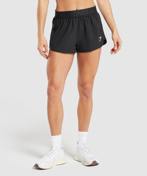 Women's Gymshark Training Loose Fit Shorts Black