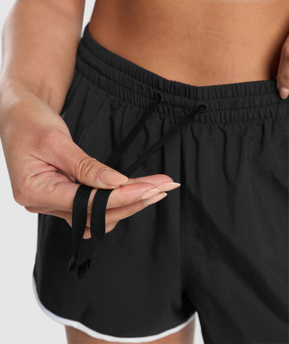 Women's Gymshark Training Contrast Loose Shorts 2.5" Black