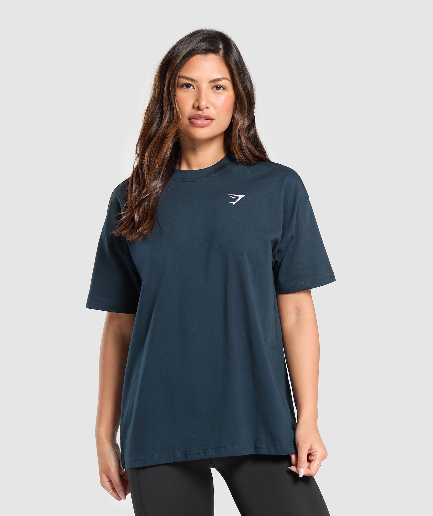 Women's Gymshark Training Oversized T-Shirt Navy
