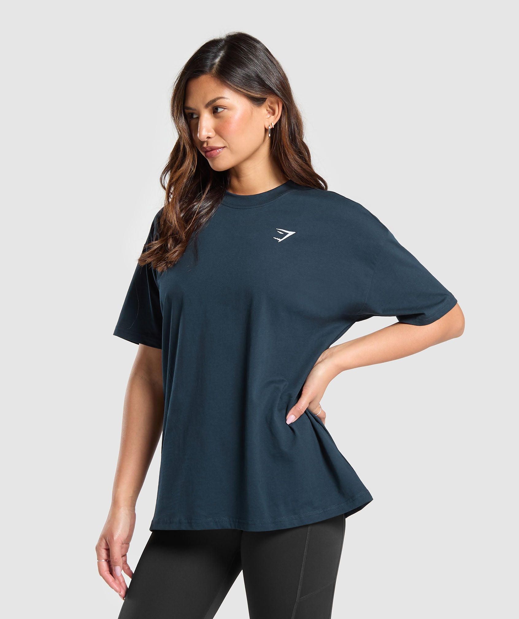 Women's Gymshark Training Oversized T-Shirt Navy