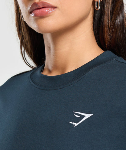 Women's Gymshark Training Oversized T-Shirt Navy