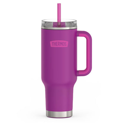 Thermos 40oz Stainless Steel Cup Holder Mug Plum