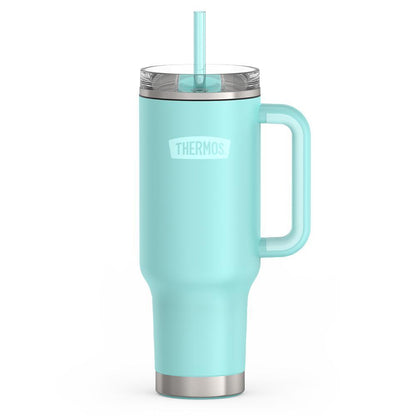 Thermos 40oz Stainless Steel Cup Holder Mug Sea Green