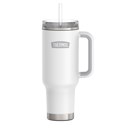 Thermos 40oz Stainless Steel Cup Holder Mug White