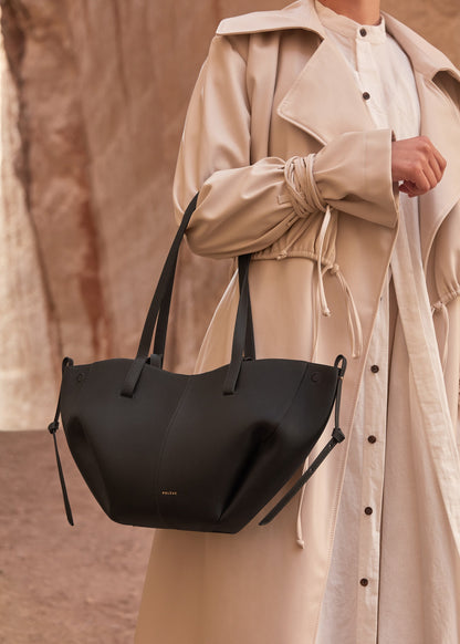 Polene Cyme Mini Textured Black