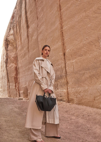 Polene Cyme Mini Textured Black