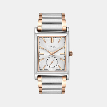 Timex Trendline Men Quartz Dial Analog Stainless Steel Watch Tw000L525