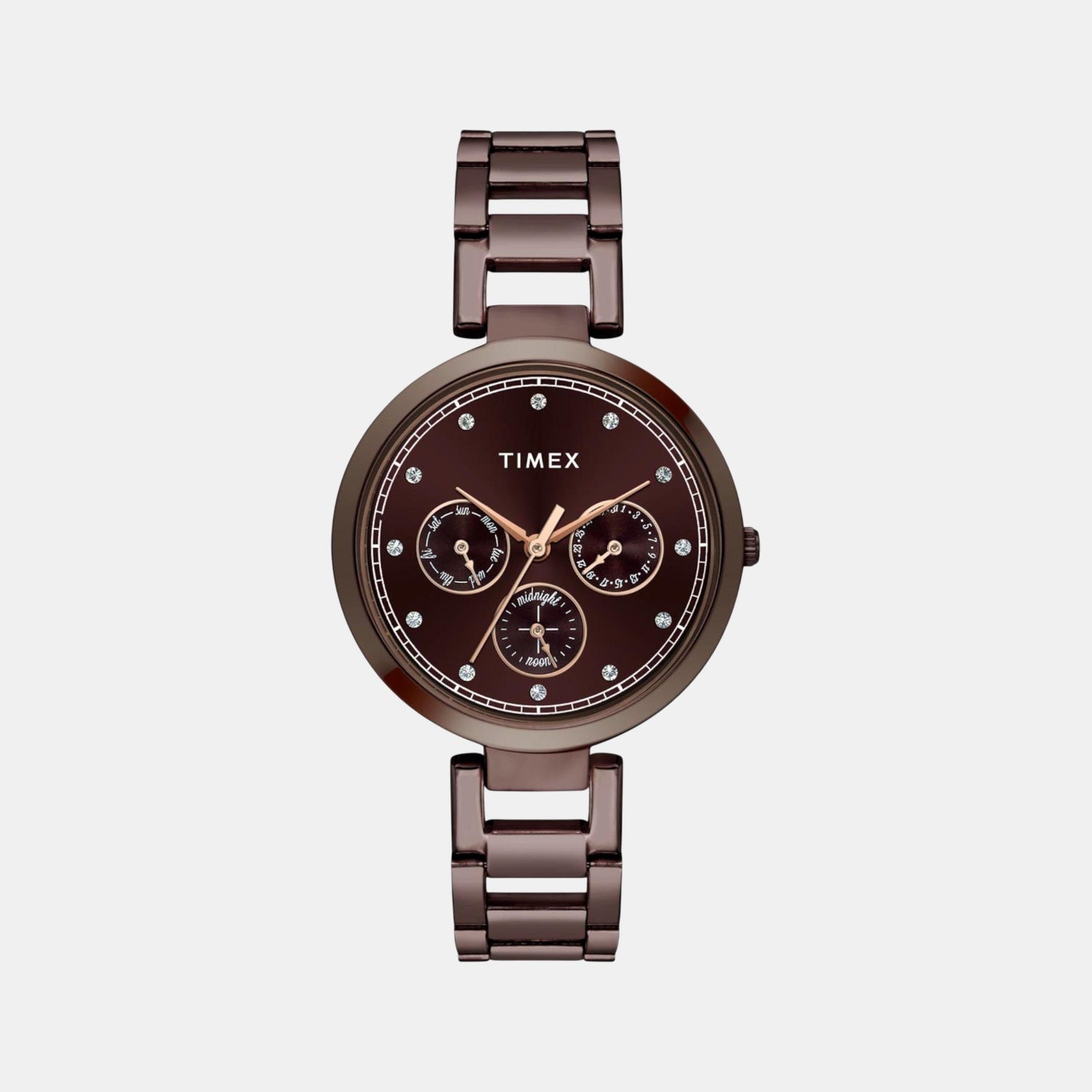 Timex Trendline Women Quartz Dial Multi-Function Stainless Steel Watch Tw000X267