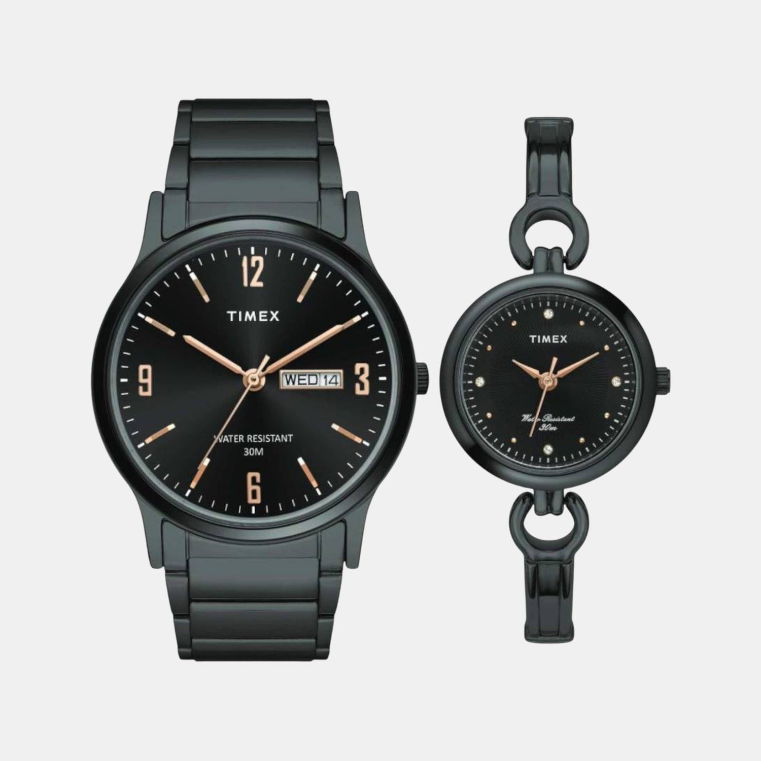 Timex Trendline Couple Quartz Dial Analog Stainless Steel Watch Tw00Pr264