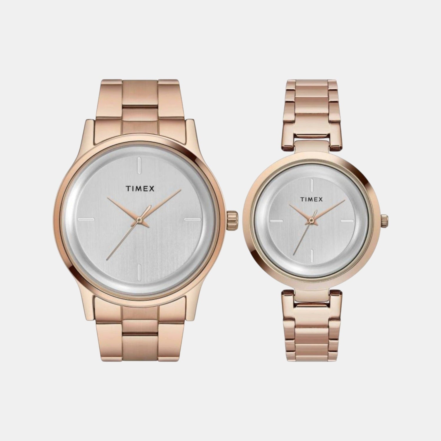 Timex Trendline Couple Quartz Dial Analog Stainless Steel Watch Tw00Pr294