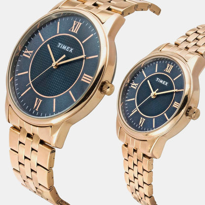 Timex Trendline Couple Quartz Dial Analog Stainless Steel Watch Tw00Pr332