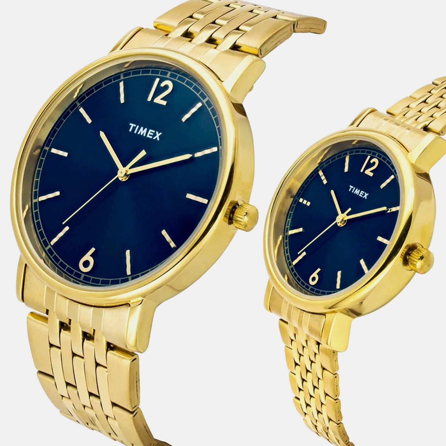 Timex Trendline Couple Quartz Dial Analog Stainless Steel Watch Tw00Pr337